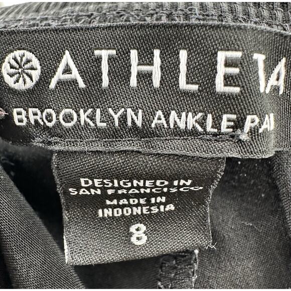 Athleta Brooklyn Ankle Pant Black Size 8 Women’s Slim Ankle Travel Work Pants - Picture 8 of 8